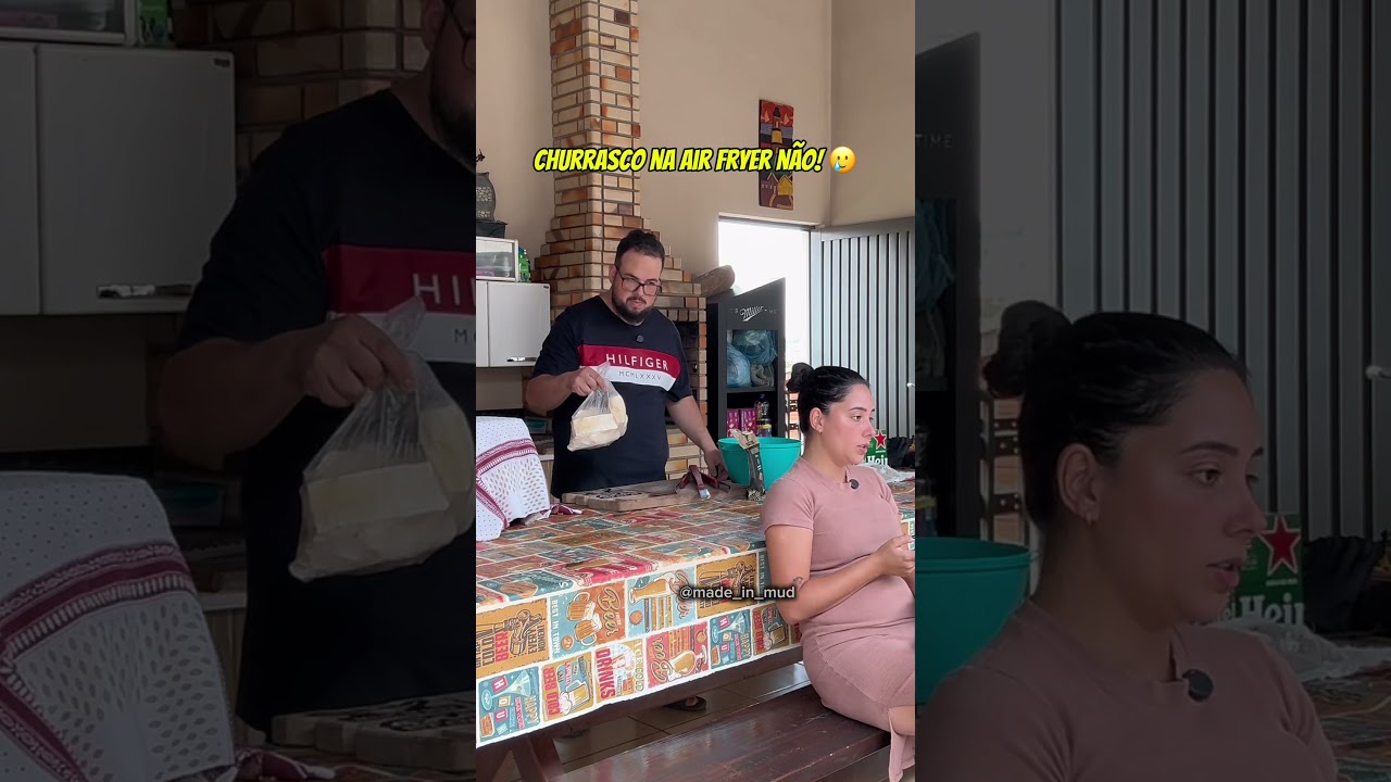 S&oacute; queria fazer um churrasco&hellip; 🥲🤣#madeinmud #casal #humor