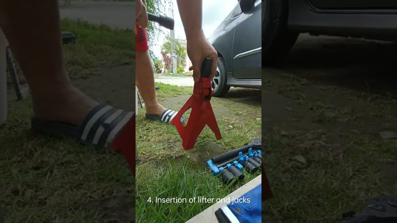 CLEANING UNDERNEATH OF CAR WHEEL ASSEMBLY