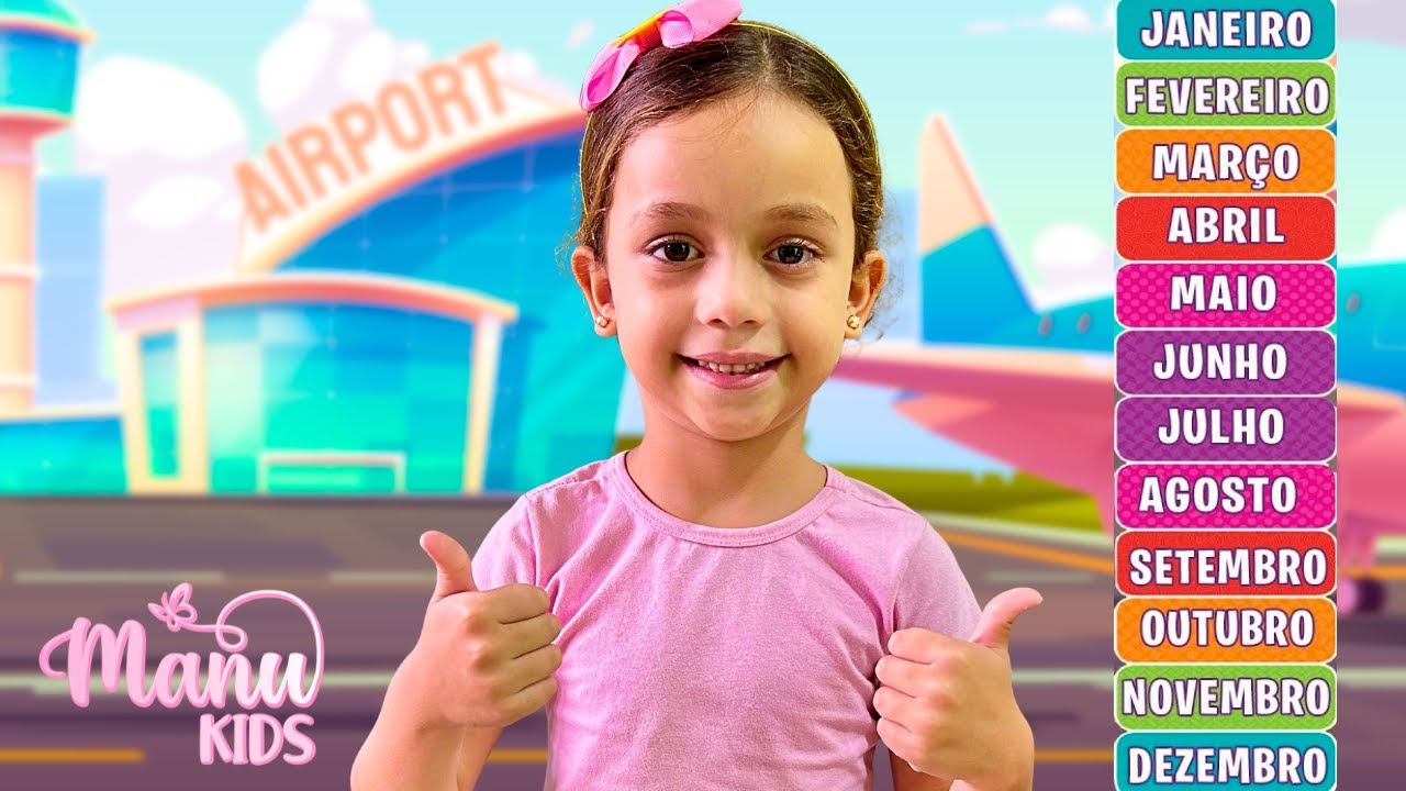 Manu KIDS aprende os meses do ano e como usar o calendário 🌈