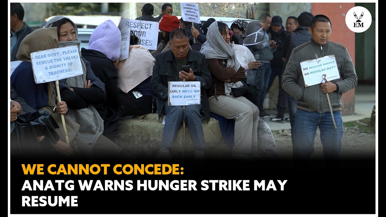 Day 10: ANATG continues indefinite sit-in outside School Education Directorate in Kohima