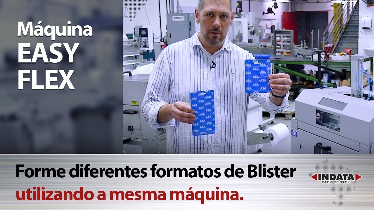 A EASY FLEX 👉 Capaz de produzir blister de diversas dimensões.