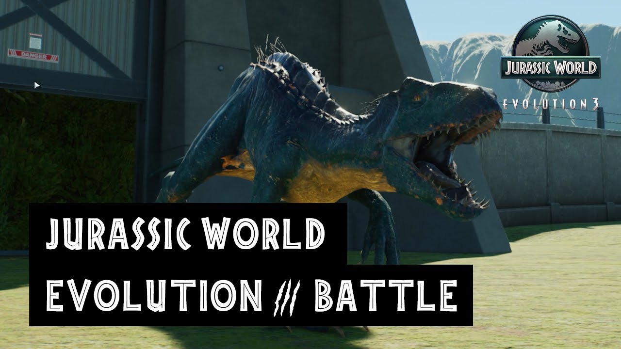 THE FIRST BATTLE OF JURASSIC WORLD EVOLUTION 3!!