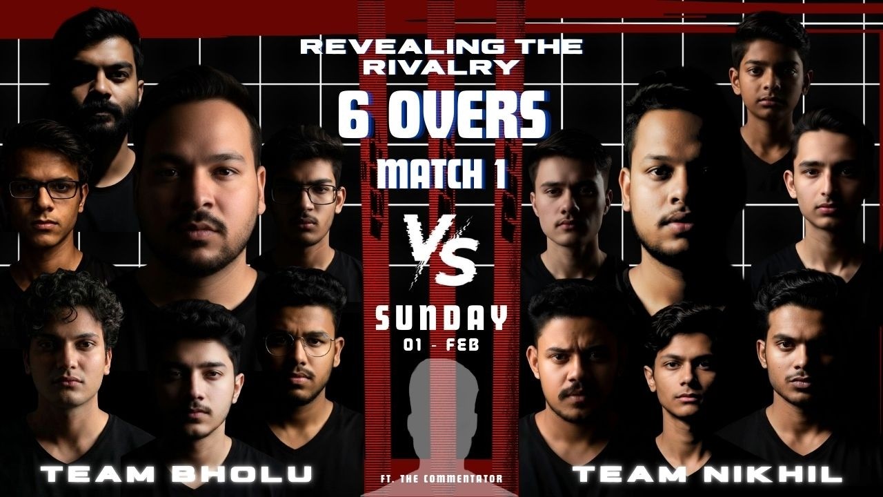 Match 1 | Bholu Vs Nikhil | Live Cricket Match | 01 February | Sunday | CricFuzz