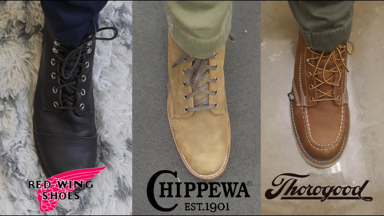 THOROGOOD VS RED WING VS CHIPPEWA: Battle of the Workboots!