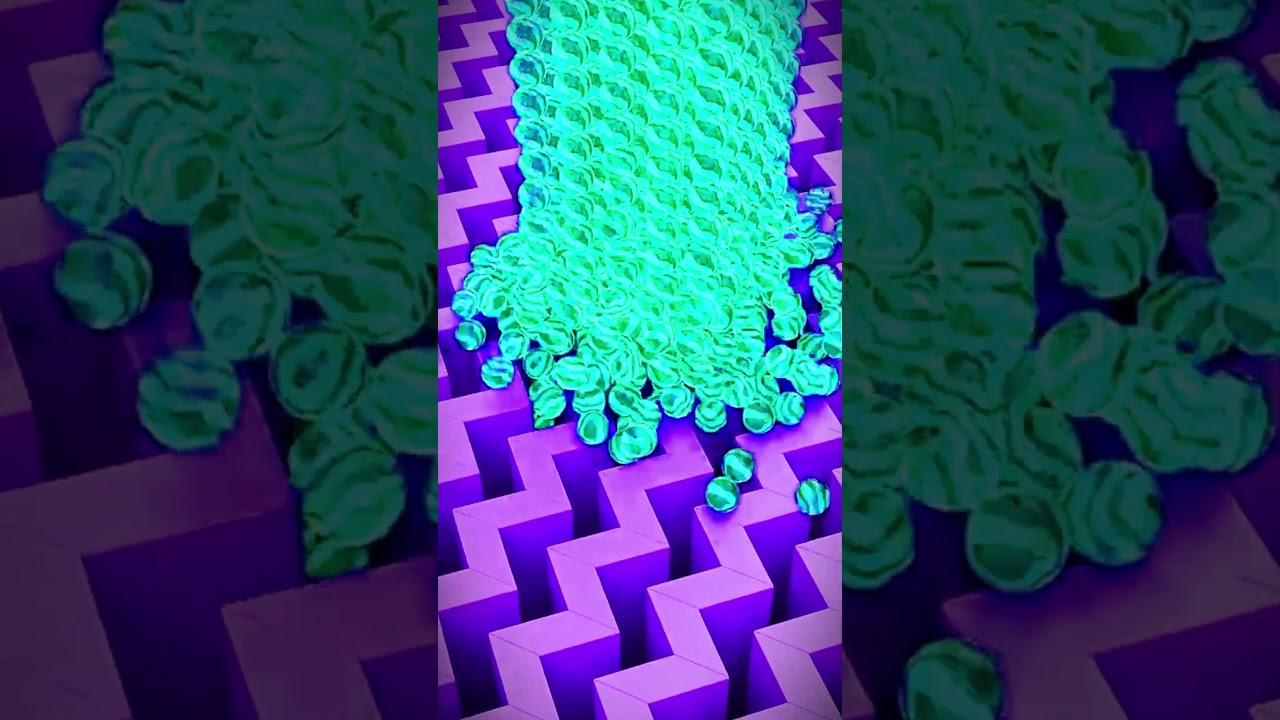 WARNING Into The Zig Zag Grid Marbles Drop