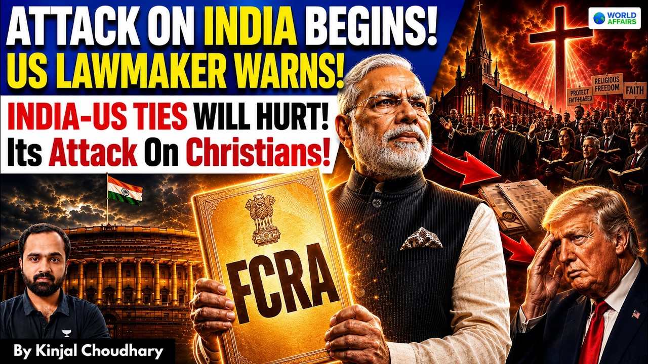 US Lawmaker Threatens India- Calls FCRA An Attack On Christians! Why Is Trump Camp Rattled? | Kinjal