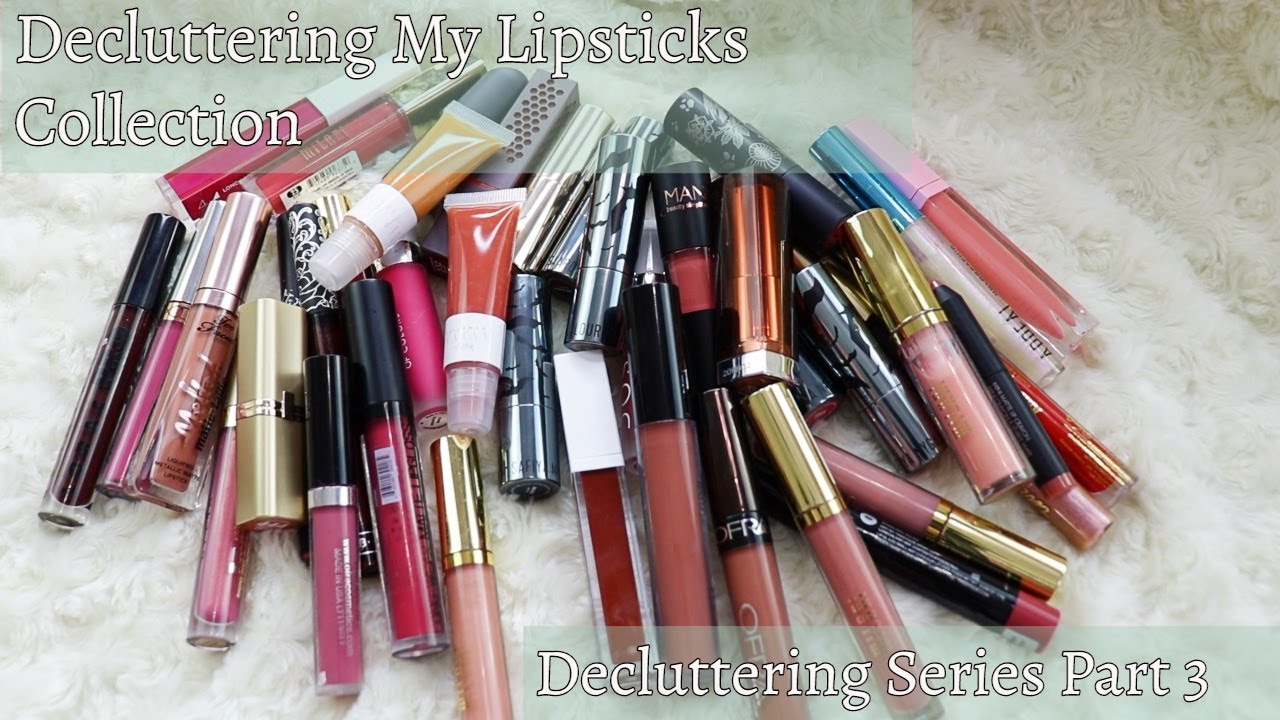 Decluttering My Lipsticks and Lip glosses 2020  Part 3 | My Lipstick Collection
