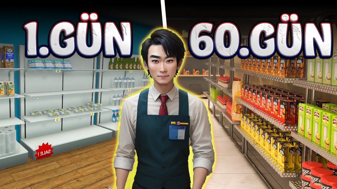 60 Gün Supermarket Simulator Oynamak