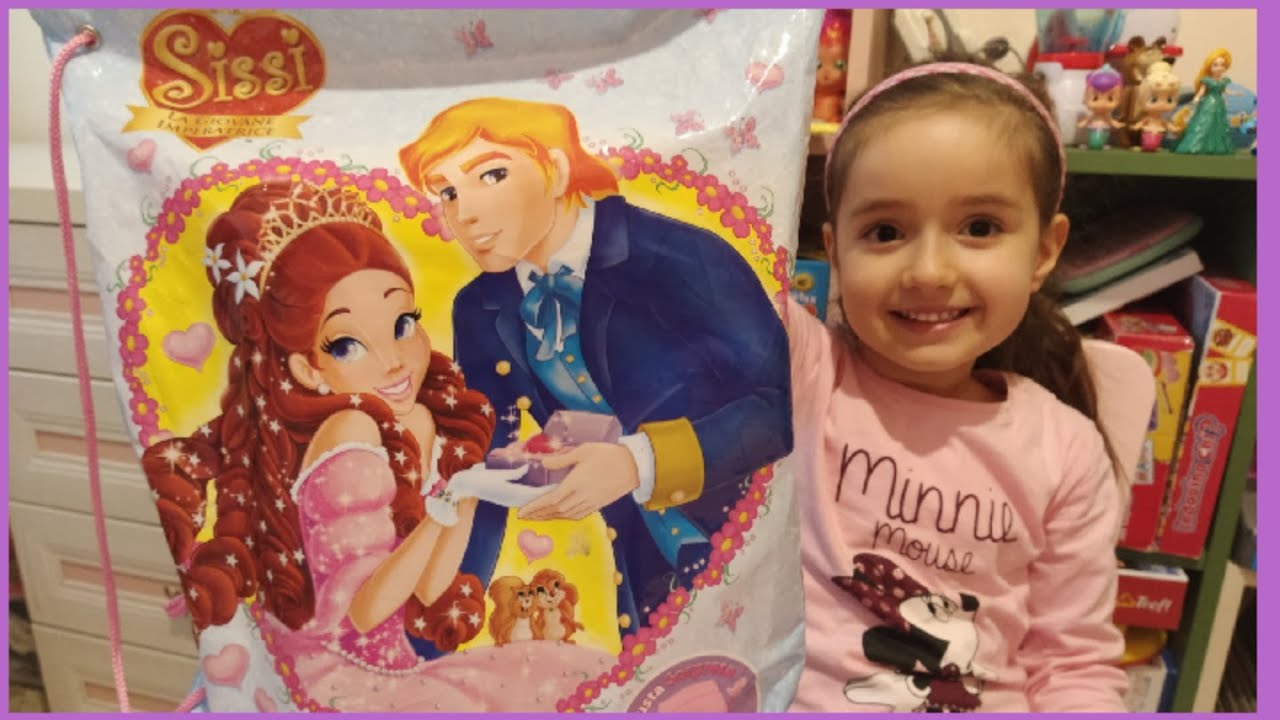 💙Principesse Disney [Apertura Busta Sorpresa maxi di Sissi con tanti giochi] Buste Sorpresa Edicola