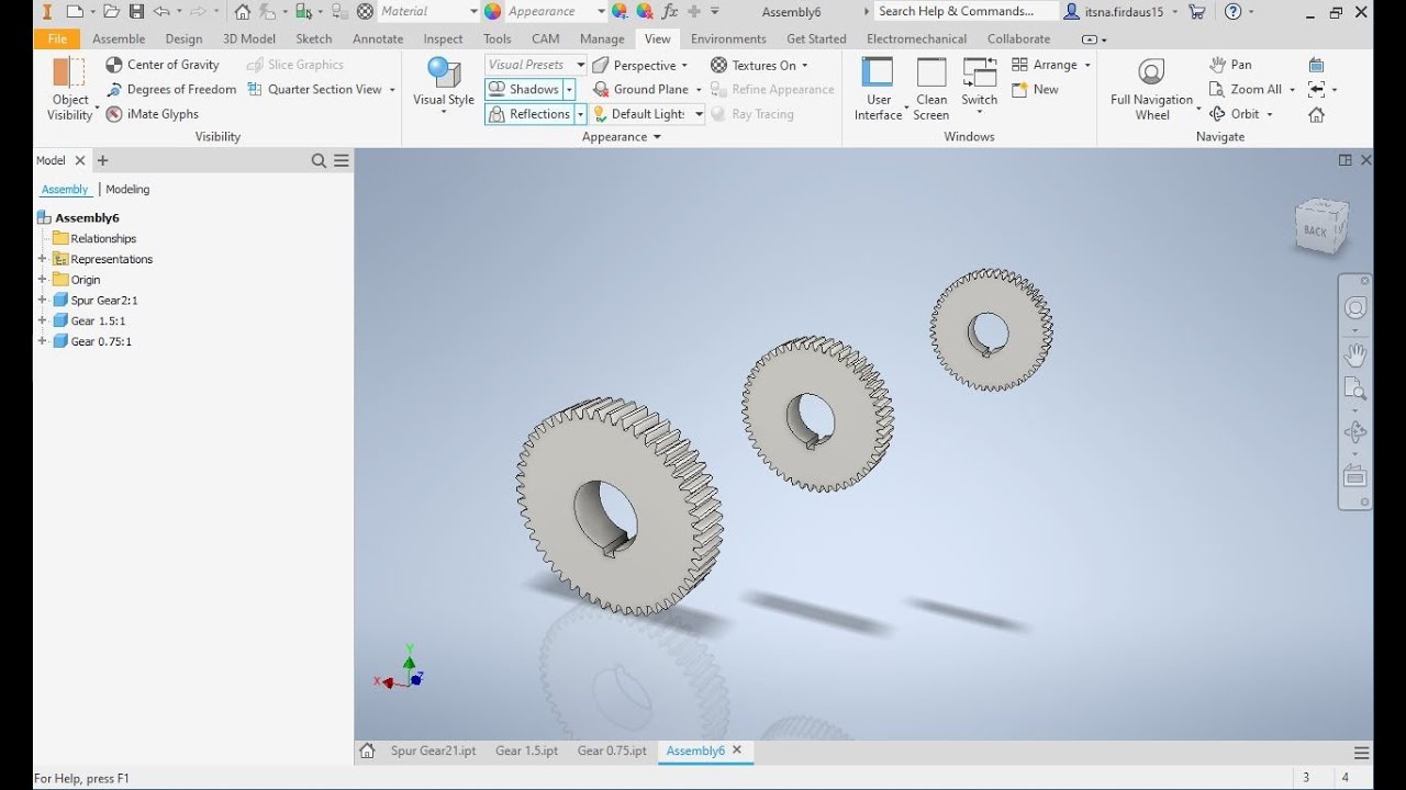 Autodesk inventor Tutorial - Skala benda 3D  / 3D Object Scale (memperbesar / memperkecil)