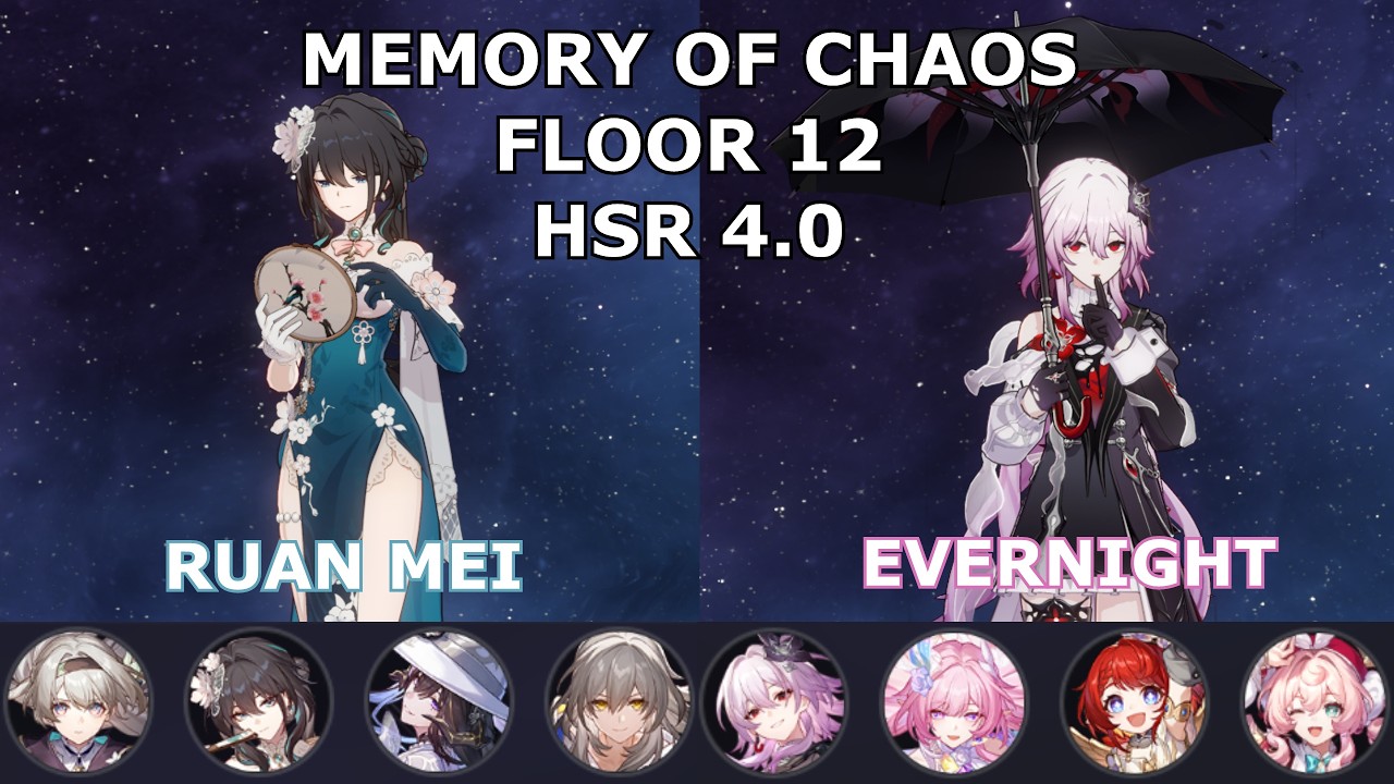 NEW Memory of Chaos 4.0 Floor 12 (3 Star Clear) | E0S1 Firefly & E0 Evernight | Honkai Star Rail