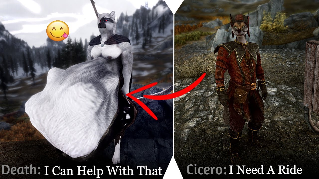 Skyrim Vore Death Wolf заявляет о Цицероне
