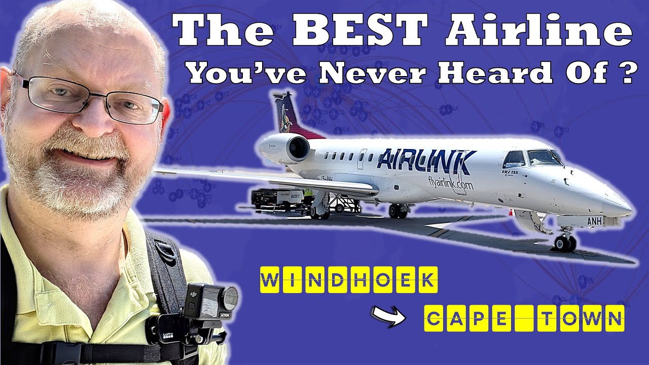 Africa's 2nd Biggest Airline - Airlink.  From Windhoek to Cape Town