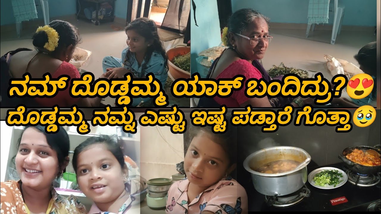ನಮ್ ದೊಡ್ಡಮ್ಮ ಬಂದಿದ್ರು guy's😍😘 ಅಮ್ಮು ನಮ್ ದೊಡ್ಡಮ್ಮ ಹತ್ರಾ ಏನು ಅಂತ promise ಮಾಡ್ಕೊಂಡ್ಲು 😁😂 ಏನ್ ತಂದರ ನೋಡಿ😋
