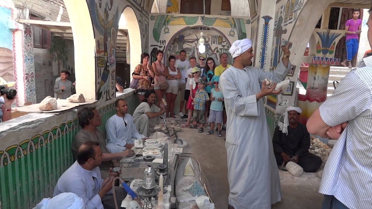 Egipt - Luksor - Fabryka alabastru - Alabaster Factory