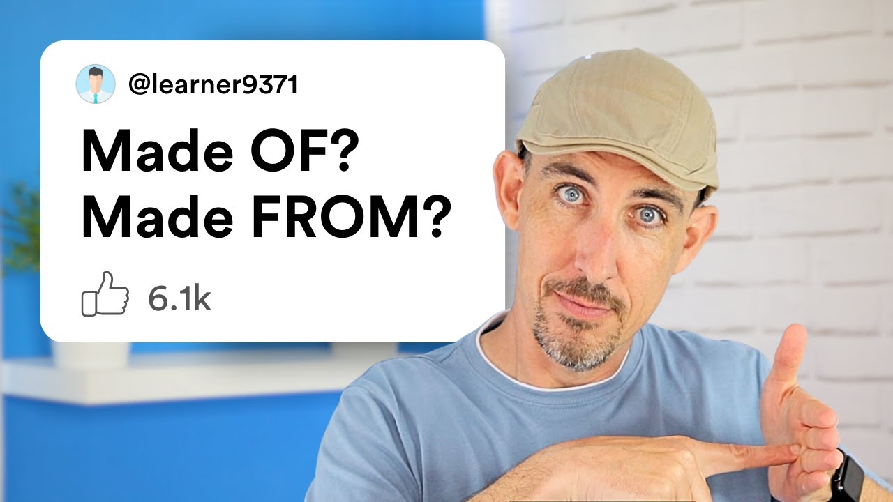 MADE OF or MADE FROM | What's The Difference? (This rule works every time!)