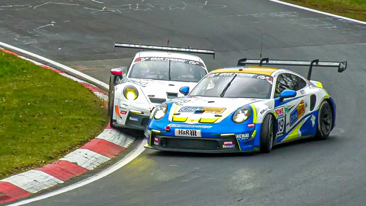 N&uuml;rburgring NLS 2 - Highlights, CRASH & HARD Battles! 01 04 2023 Nordschleife Langstrecken Series
