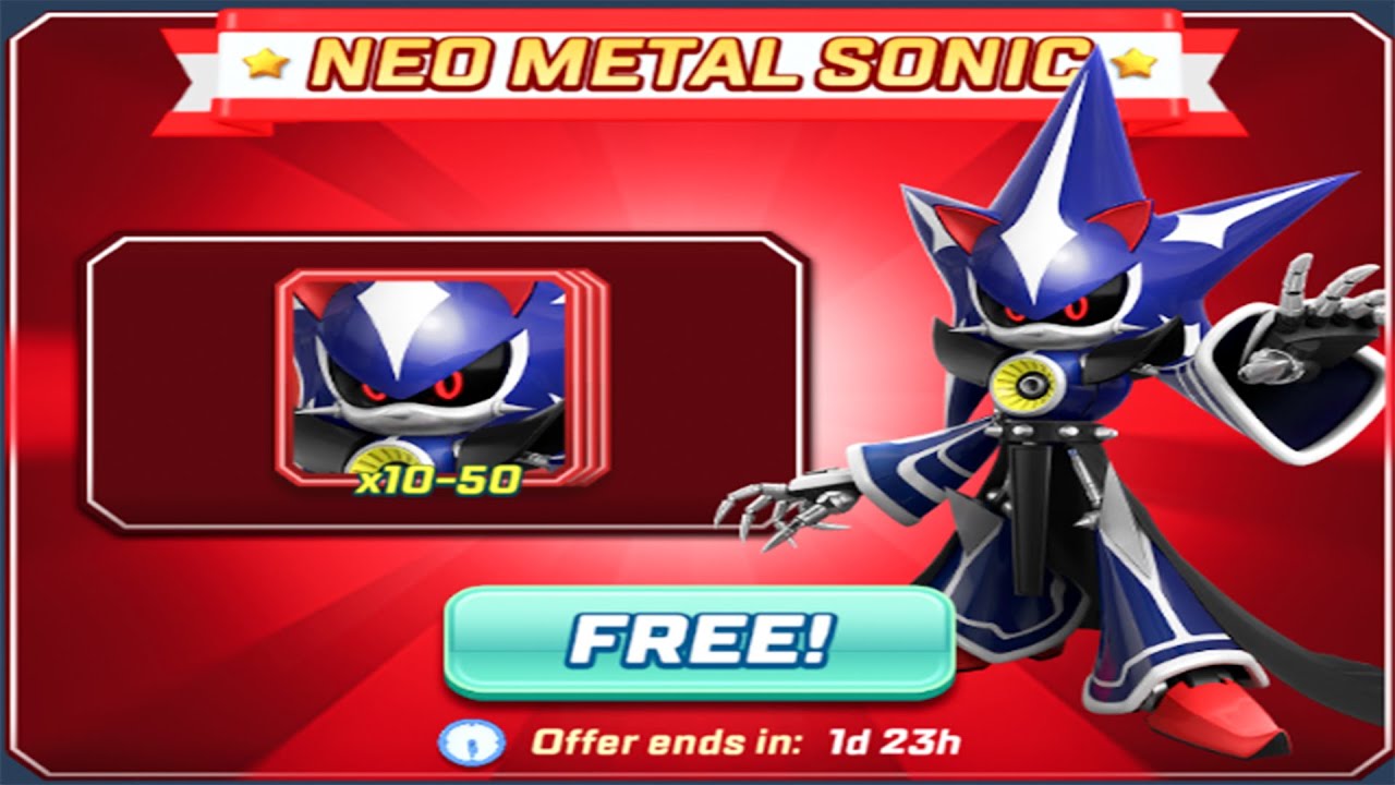 Sonic Forces Speed ​​battle - Бесплатные карты Neo Metal Sonic Evant - НОВЫЙ Challenger (Android,...