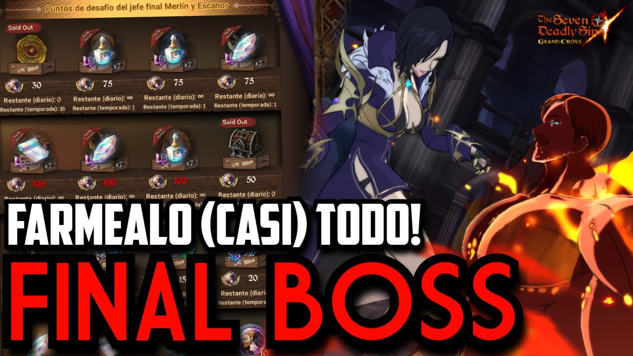 ¡ESCANOR & MERLIN INFERNAL EN DOS TURNOS! | ¿Farmear en DESAFIO? Suerte con eso... | 7DS GRAND CROSS