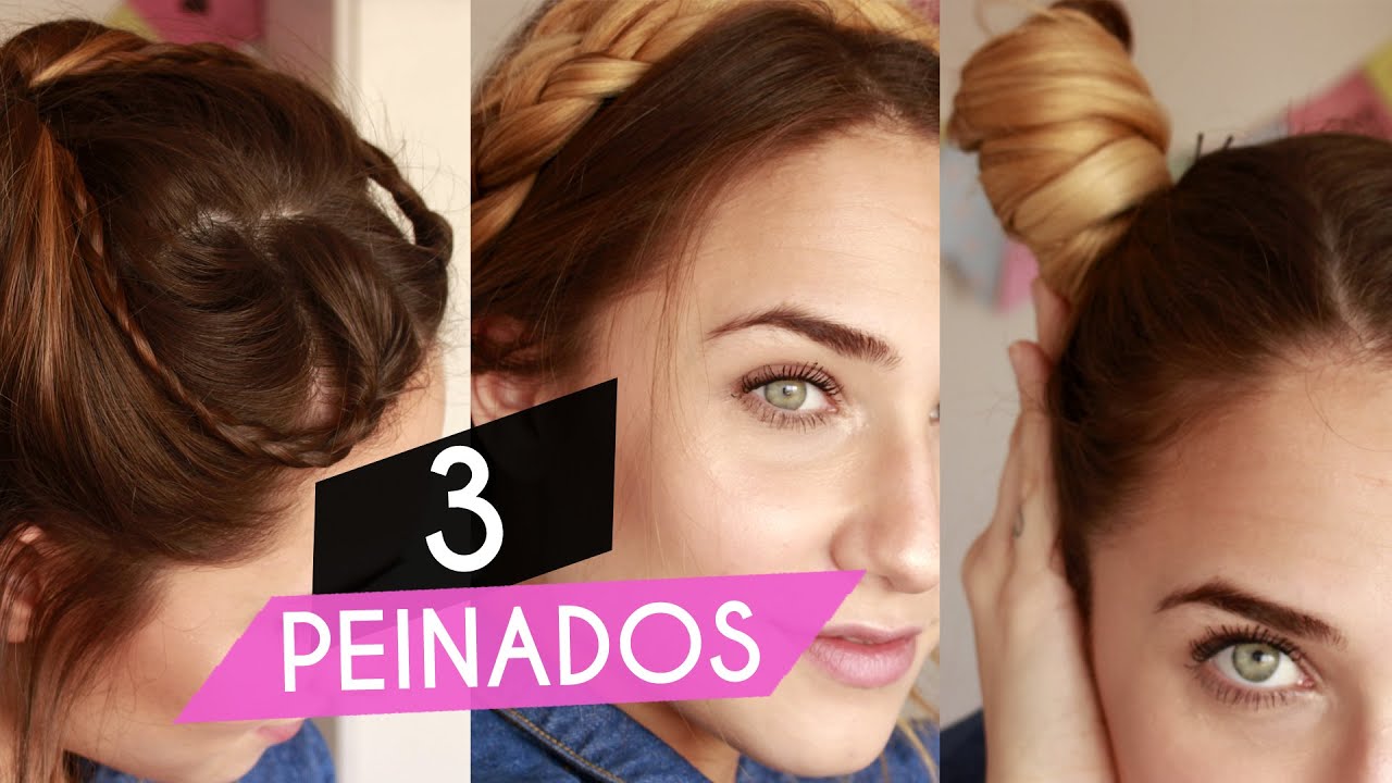 3 PEINADOS FACILES! Cabello de segundo dia | Juli Berea
