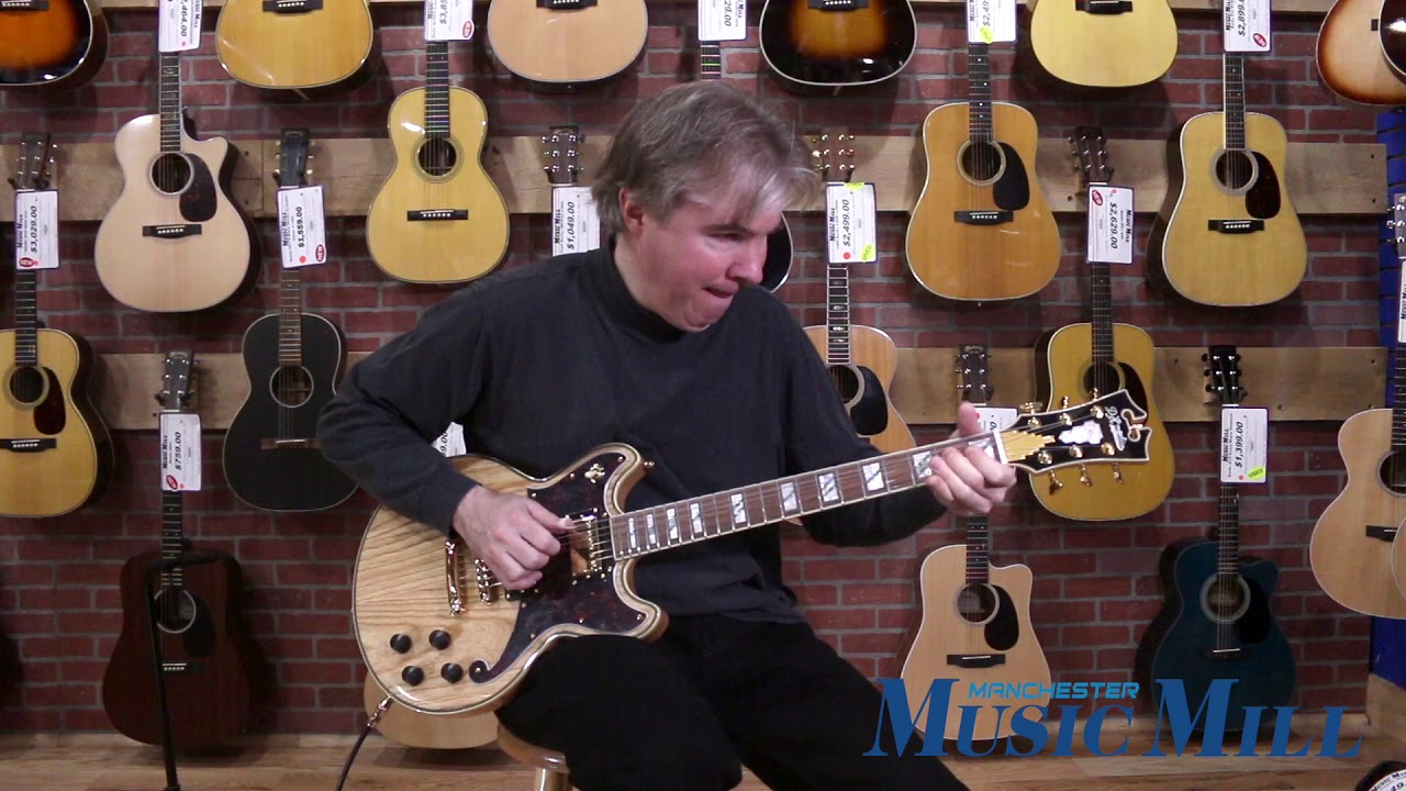 D'Angelico Deluxe Series Brighton Electric Guitar Natural Swamp Ash - DEMO