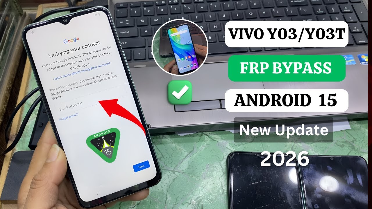Vivo Y03 FRP Bypass Android 15 | No PC | No Activity Launcher | 100% Working Method! 2026