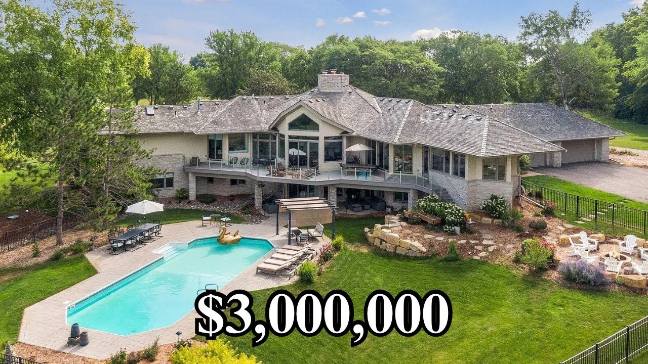 Full Tour $3,000,000 Mid-Century Modern Luxury Home | Hamel, MN