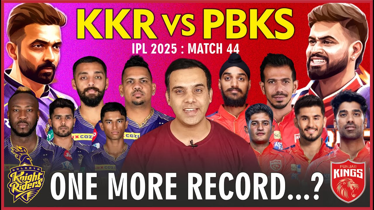 ONE MORE RECORD | IPL 2025 KKR vs PBKS | Kolkata Knight Riders v Punjab Kings | PREVIEW & PREDICTION