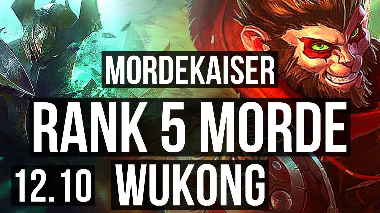 MORDEKAISER vs WUKONG (TOP) | Rank 5 Morde, 6/1/6 | TR Grandmaster | 12.10