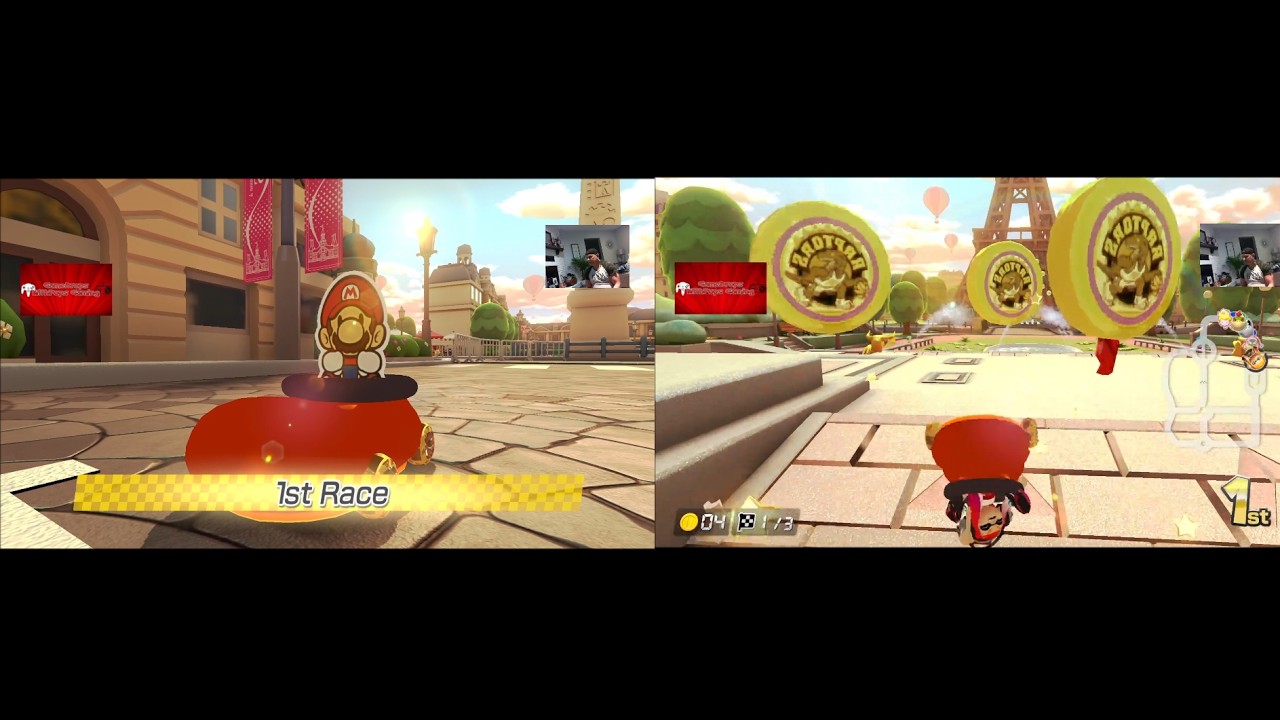 Boot Car Type B Kart V2 Paper Mario with Voice Clips mods MK8D Nintendo Switch Golden Dash Mirror