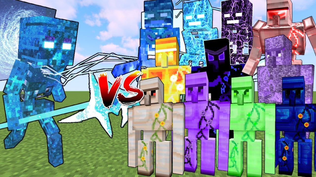 STARLIGHT DEATH vs ALL TITAN GOLEMS | Minecraft Mob Battle