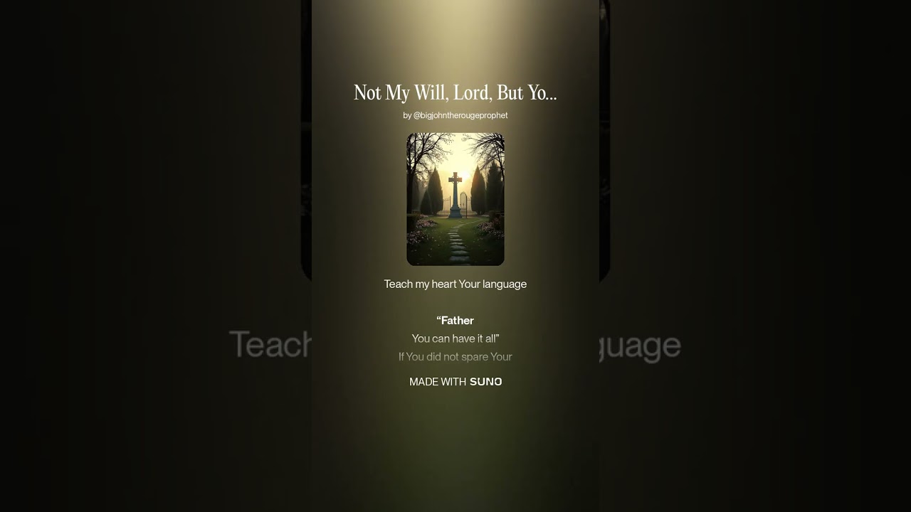 Not My Will, Lord, But Yours Be Done 6