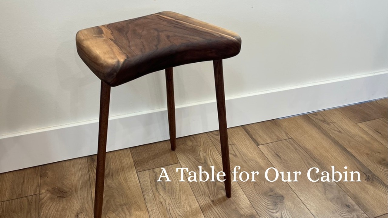 Slow Snow Days Making A Side Table for our AirBnB Cabin