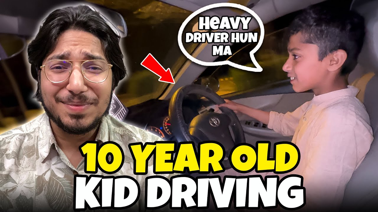 10 Years Old Kid Driving A Car Dangerous 😱 | Eid Ki Shopping Ho Gyi 🛍️