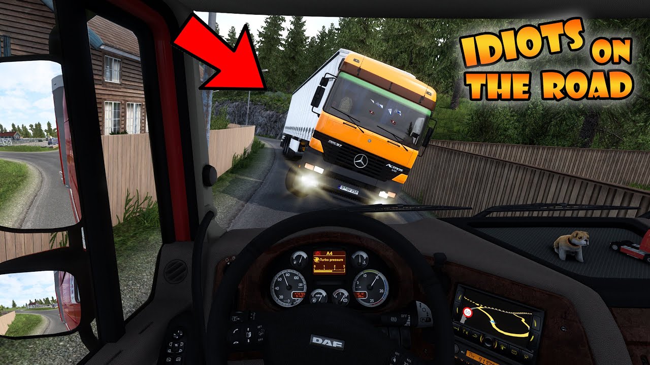 IDIOTS on the road #119 | Got them BANNED | Funny moments - ETS2 Multiplayer