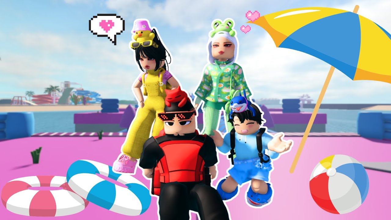 MAIN WAHANA AIR DI PANTAI | 💖 Dubai RP Roblox Indonesia