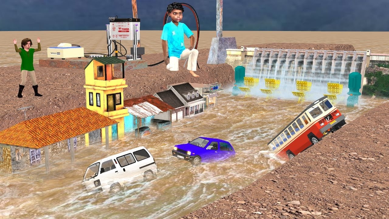 Mini Dam Mini Flood Hindi Stories Hindi Moral Stories Hindi Kahani New Funny Comedy Video