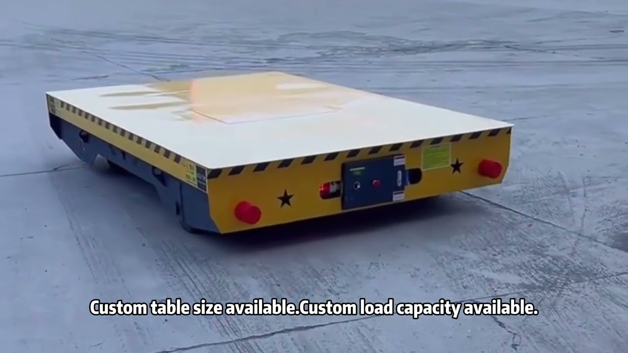 Trackless Transfer Cart Working in Factory | Flexible Heavy Load Transportation