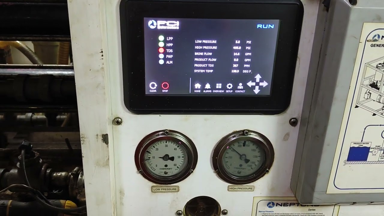 Reverse Osmosis (RO) Plant Onboard Container Ship Starting on 10.07.2024 @ Liberia 🇱🇷🛳️
