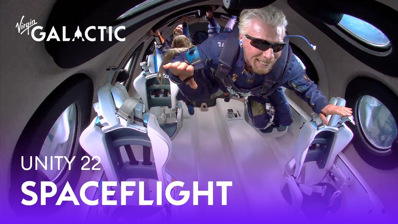 Космический полет Virgin Galactic Unity 22