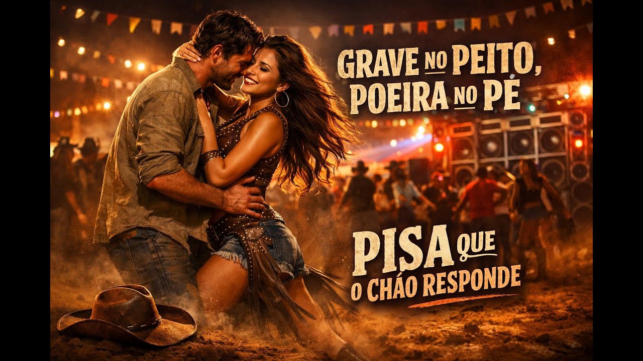 Grave no Peito, Poeira no Pé 🔥🤠 | Pisa Que o Chão Responde 🎶 (Piseiro de Vaquejada)
