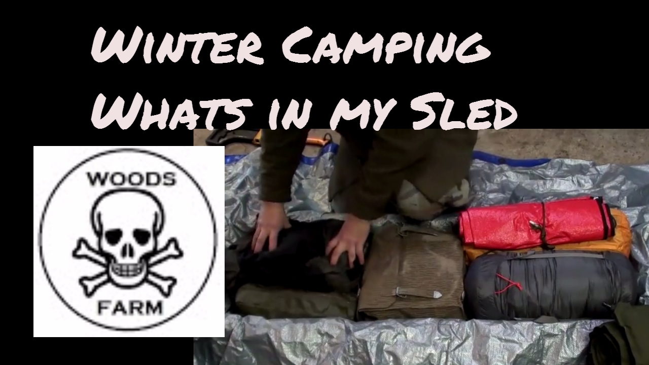 Packing for Winter Camping Sled and Loadout