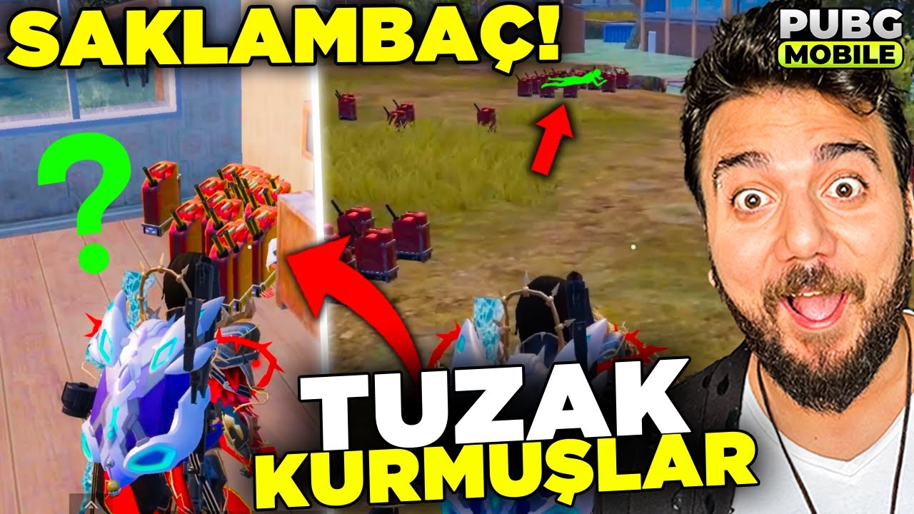 😂😂 ADAM BENZİNİN İÇİNE GİRMİŞ! DÜNYANIN EN ZOR TUZAKLI SAKLAMBACI! PUBG Mobile Saklambaç
