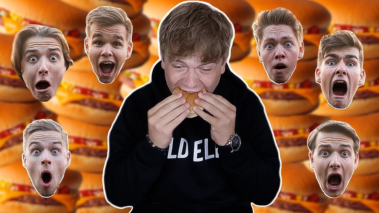 HVEM AF GUTTERNE KAN SPISE EN CHEESEBURGER HURTIGST?