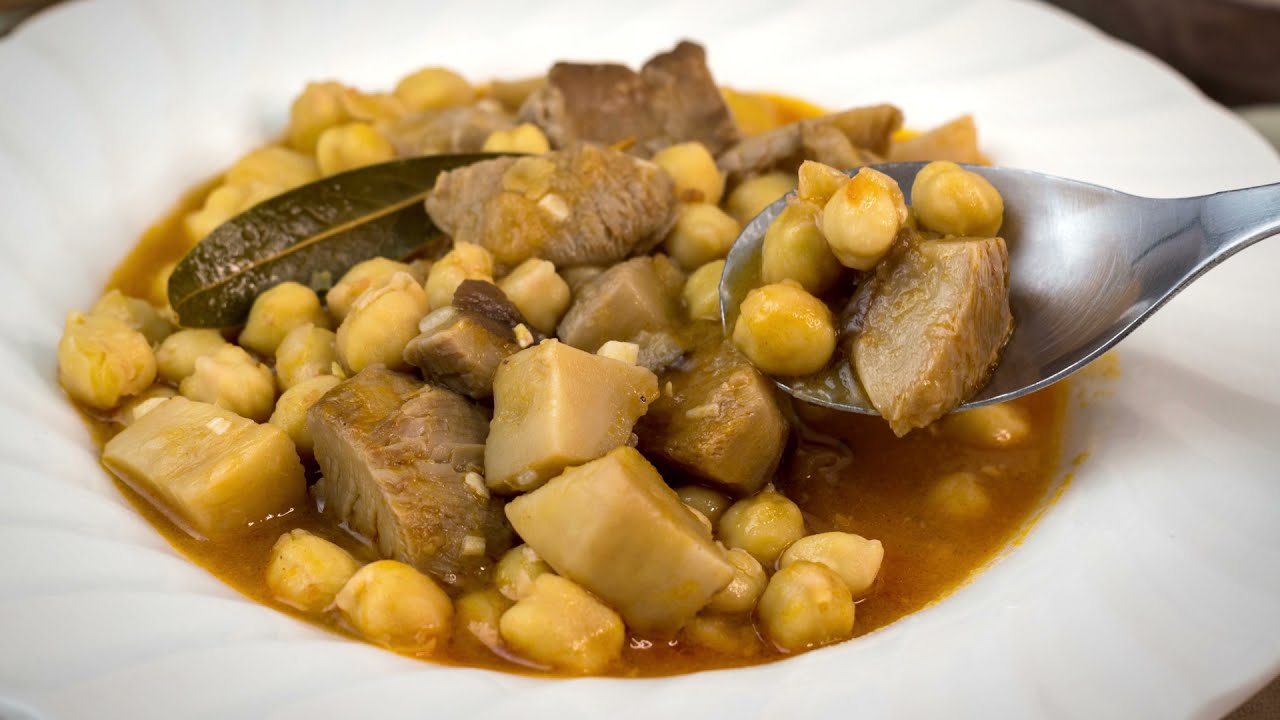 GARBANZOS con SETAS