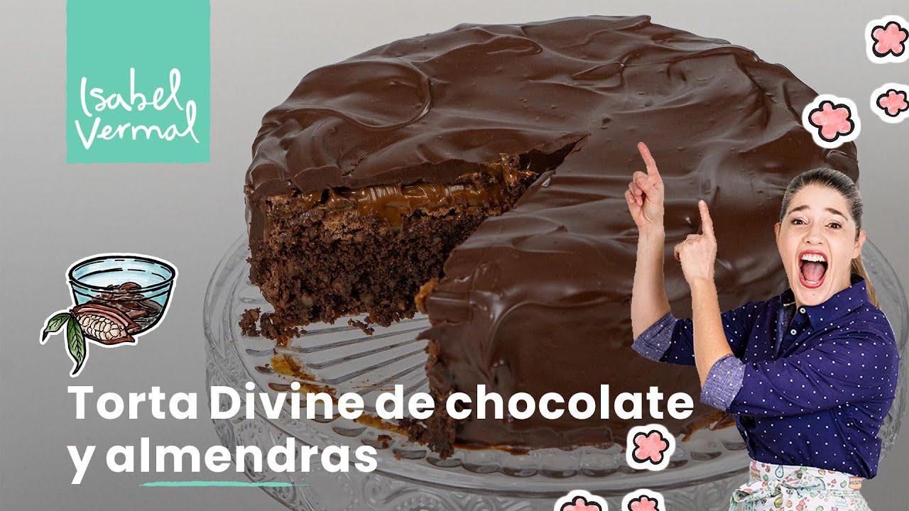 Torta Divine de chocolate y almendras