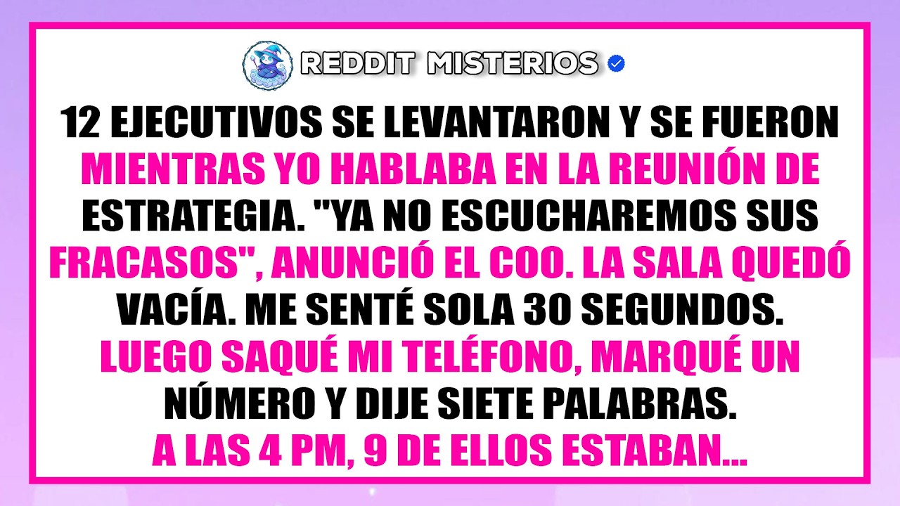 Todo el equipo ejecutivo se levantó y salió durante mi presentación, así que llamé a una persona