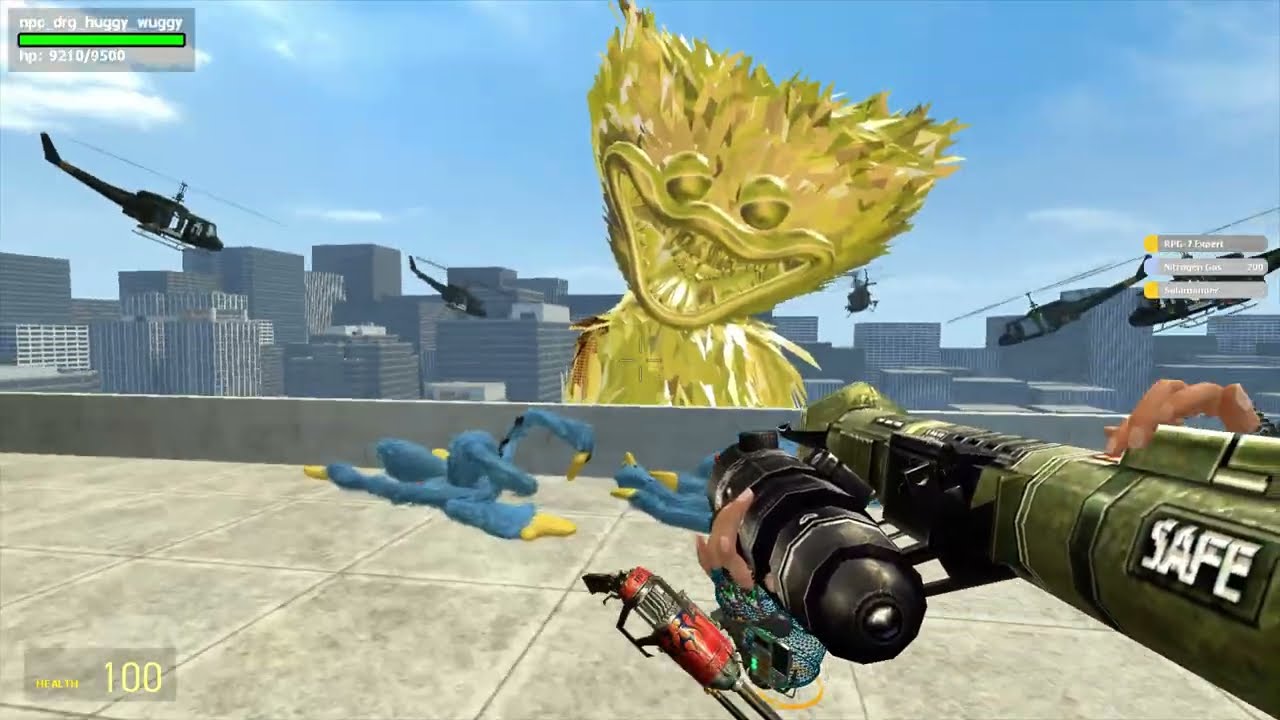 ALL THE GOLDEN SCARY HUGGY WUGGY FROM POPPY CAN'T SAVE THE CITY | GARRY'S MOD
