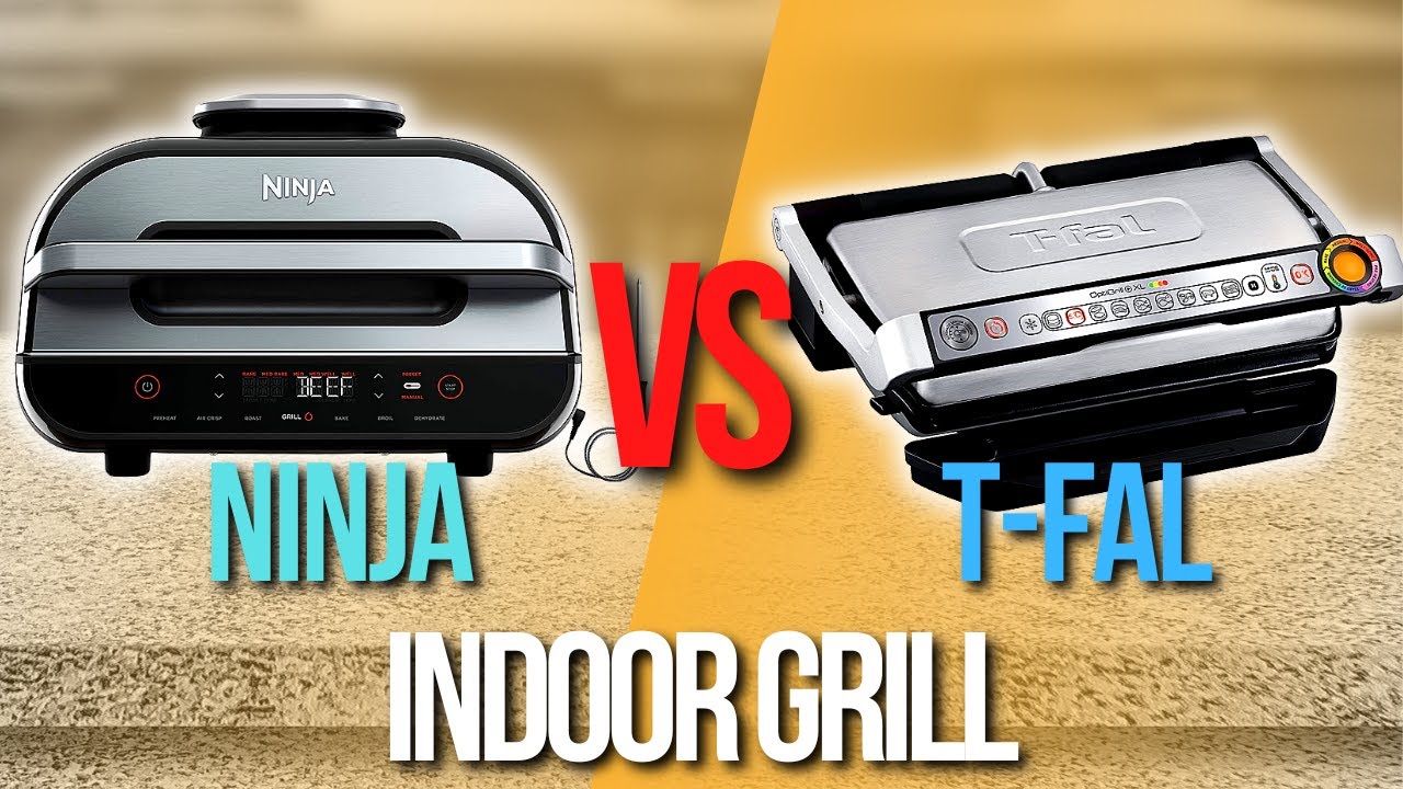 ✅Большой электрический гриль для помещений T-FAL OptiGrill против умного гриля для помещений NINJ...