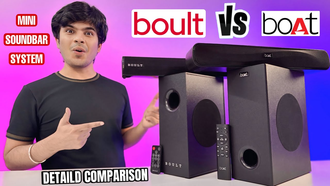Comparison Between Boat Aavante Bar A1040 & Boult Bassbox X60 Soundbar System | Best Mini Soundbar